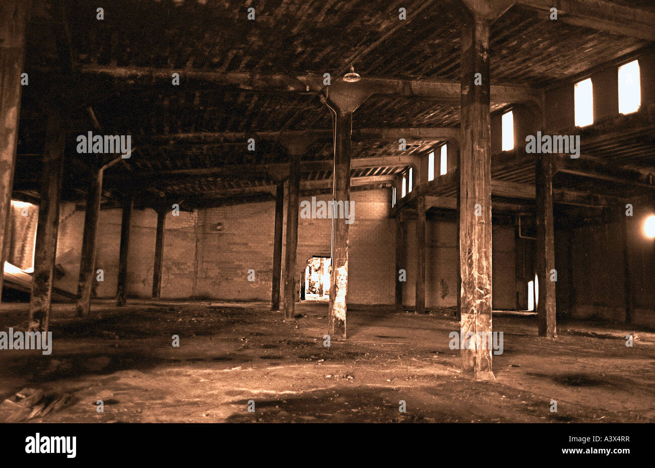 Chemin de fer abandonné maison ronde dans le nord de New York Banque D'Images