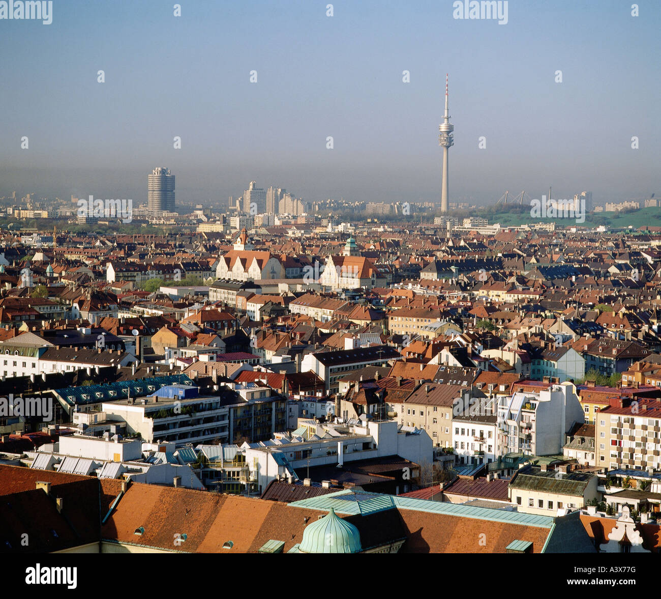Géographie / voyage, Allemagne, Bavaria, Munich, vue sur la ville, paysage urbain, Banque D'Images