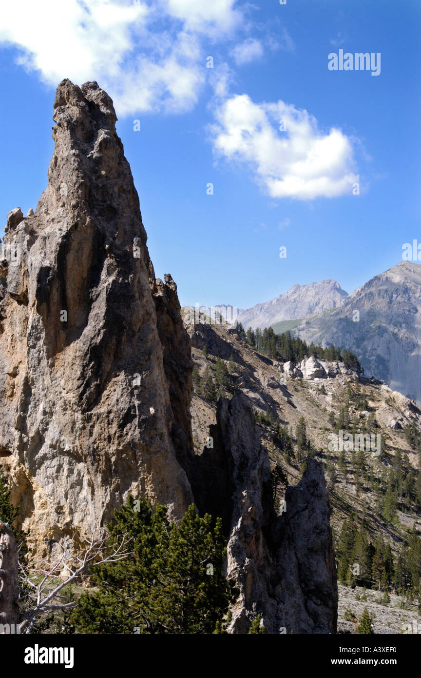 Col d'Izoard Hautes Alpes France Banque D'Images