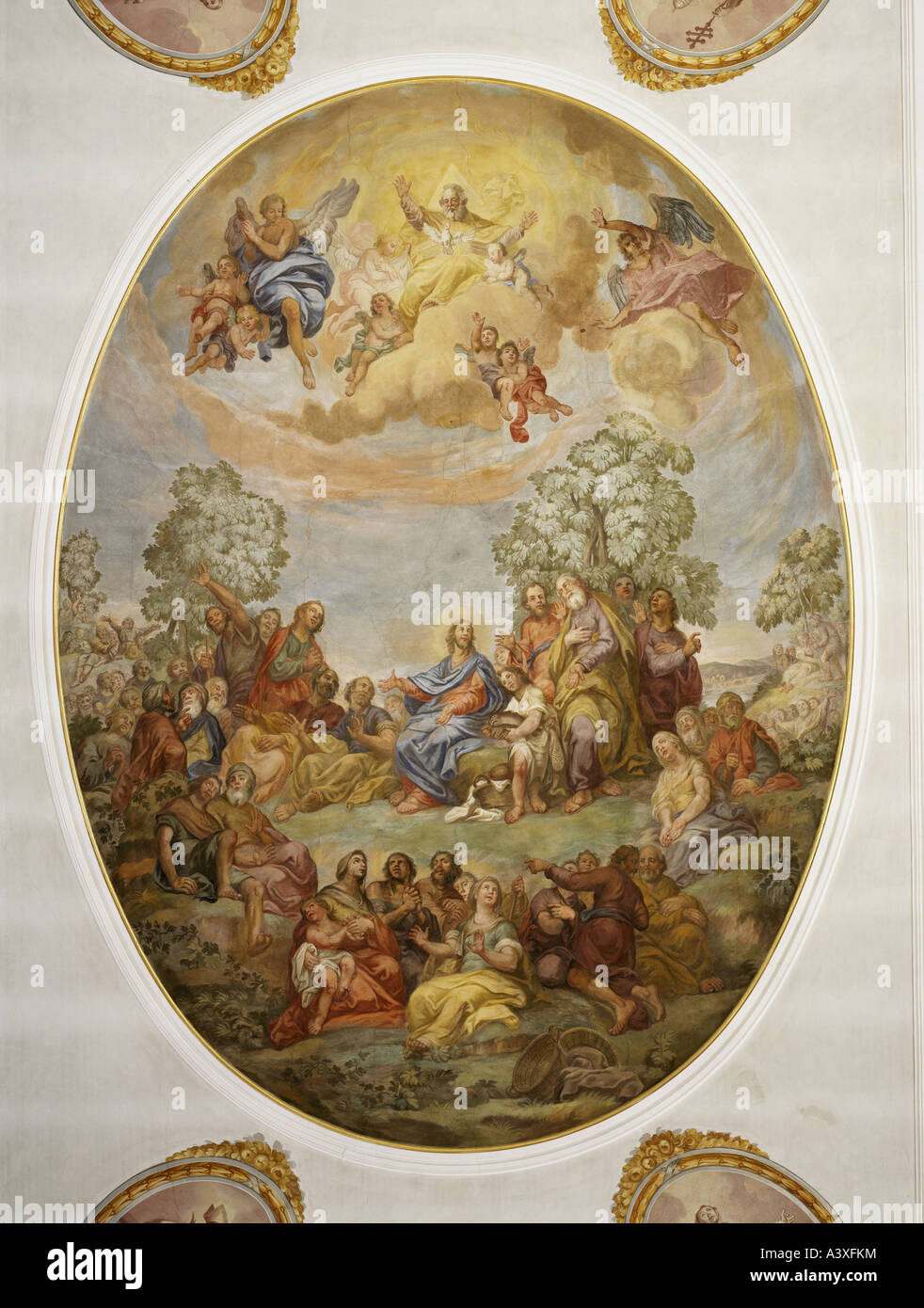 'Fine Arts, Brugger, Andreas, (1737 - 1812), peinture, "Introduction de la fivethousand", fresque, vers 1796 / 1797, Saint Blasius Banque D'Images