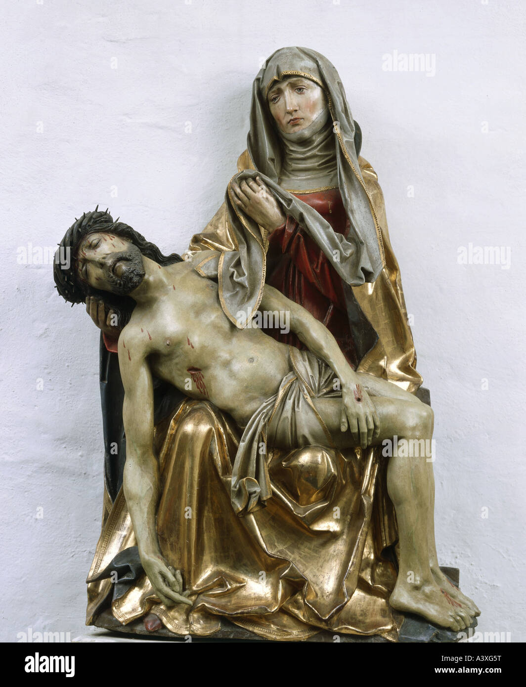 Beaux-arts, Tilman Riemenschneider, (vers 1460 - 1531), piéta, sculpture, bois, vers 1515, l'église franciscaine, Würzburg, Bavière Banque D'Images