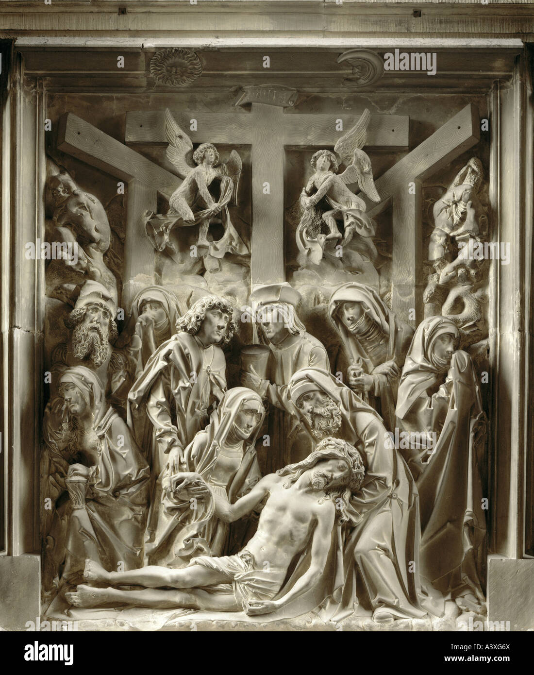'Fine Arts, Riemenschneider Tilman, (autour de 1460 - 1531), de secours, de 'la lamentation du Christ', autel, grès, 1526, Zisterzien Banque D'Images