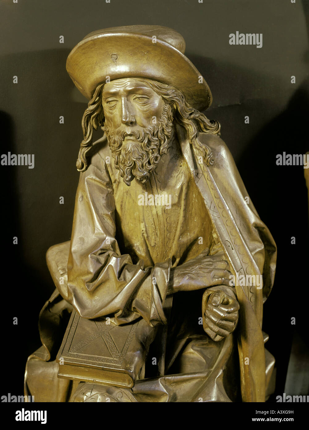 Beaux-arts, Tilman Riemenschneider, (vers 1460 - 1531), apôtre, fait partie des groupes d'apôtres, sculpture, bois, m National Bavarois Banque D'Images