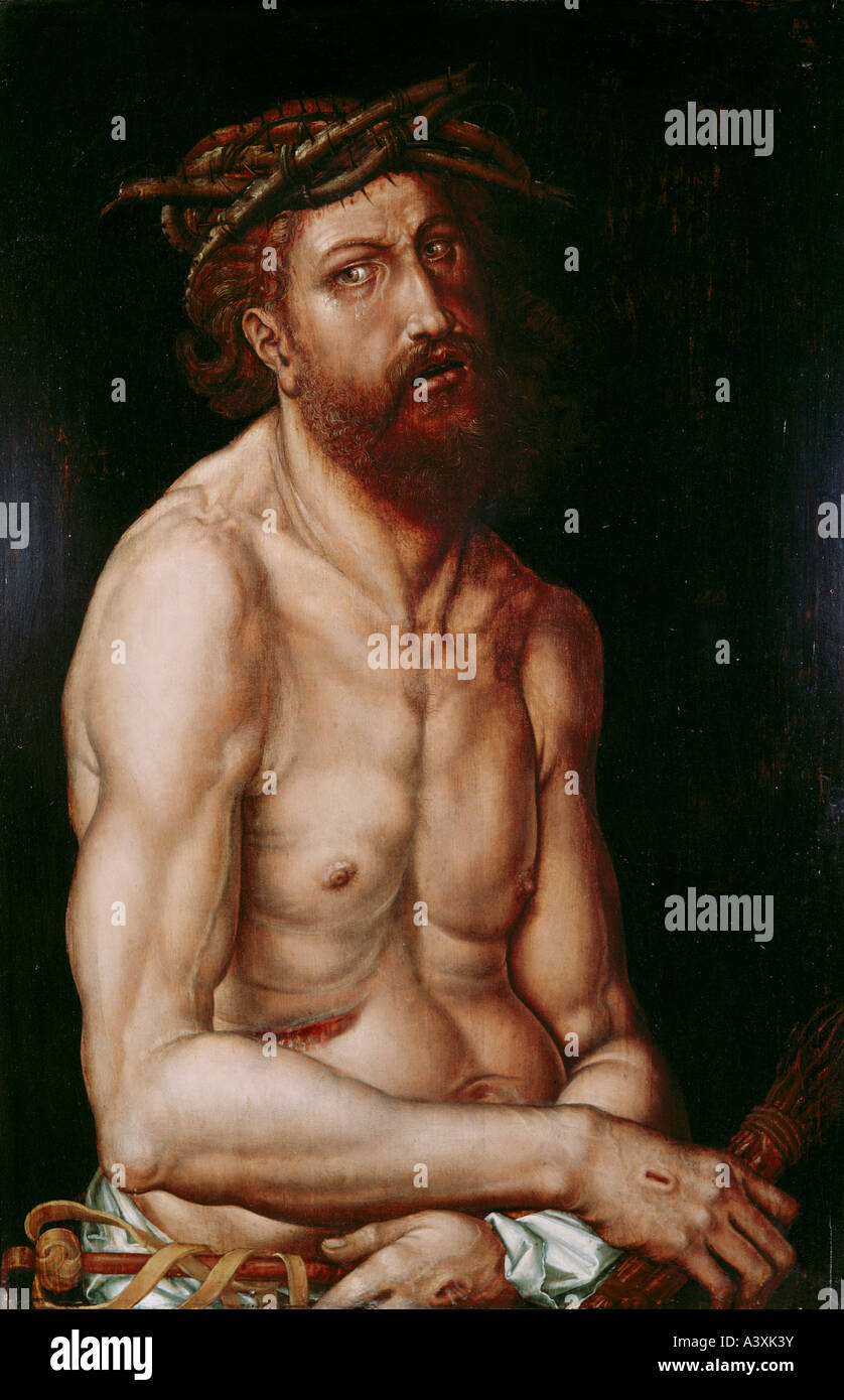 'Fine Arts, Dürer, Albrecht, (1471 - 1528), peinture, 'le Christ comme homme de douleur", Pommersfelden, historique, historique, l'Europe, Banque D'Images
