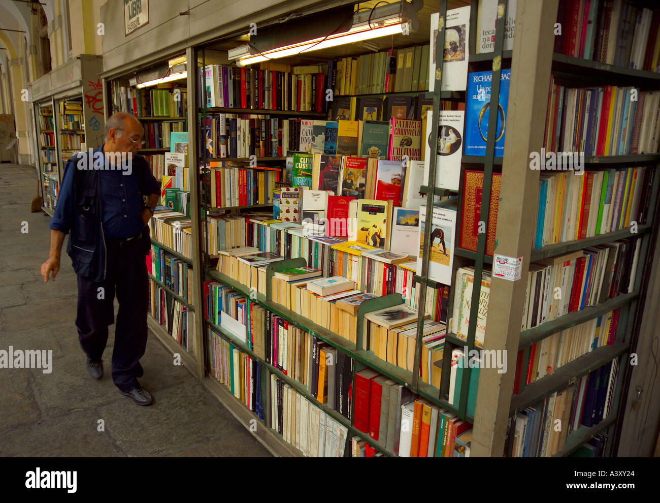 Italie Piémont Turin Turin Via Po Réserve cale Banque D'Images