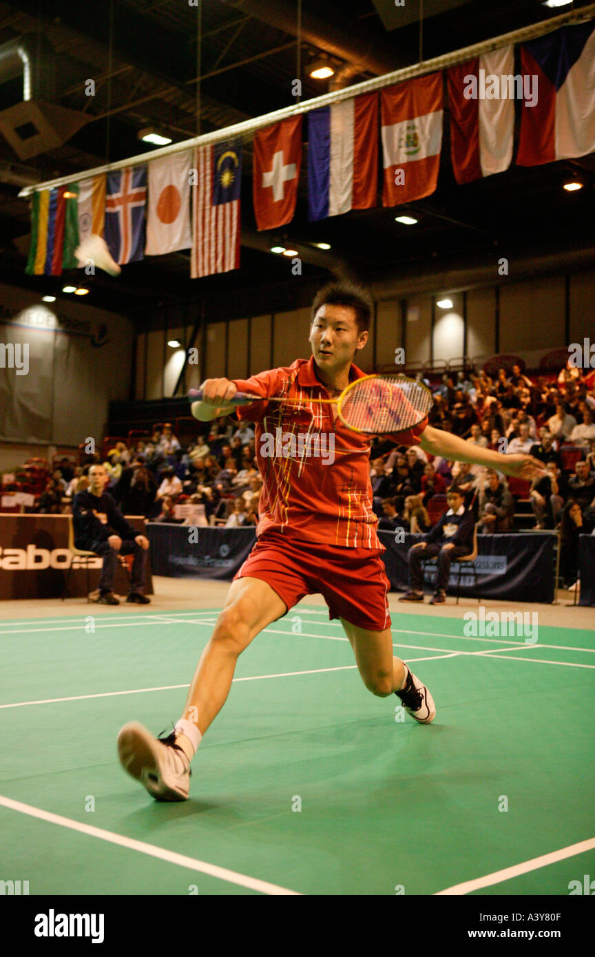 Championnat de France de badminton à Paris samedi 20 mars 2004 Banque D'Images
