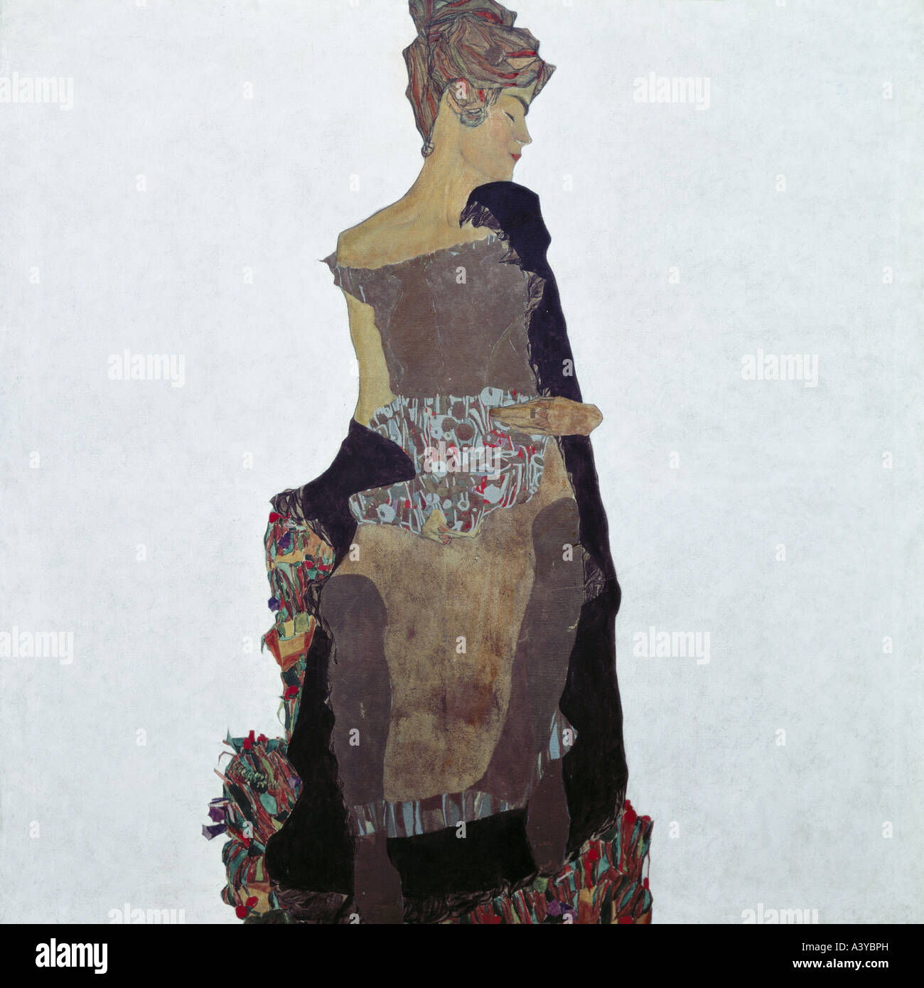 'Fine Arts, Schiele, Egon, (1890 - 1918), peinture, 'Gerti Schiele", 1909, huile sur toile, 140,5 cm x 140 cm, la société Fograssy c Banque D'Images
