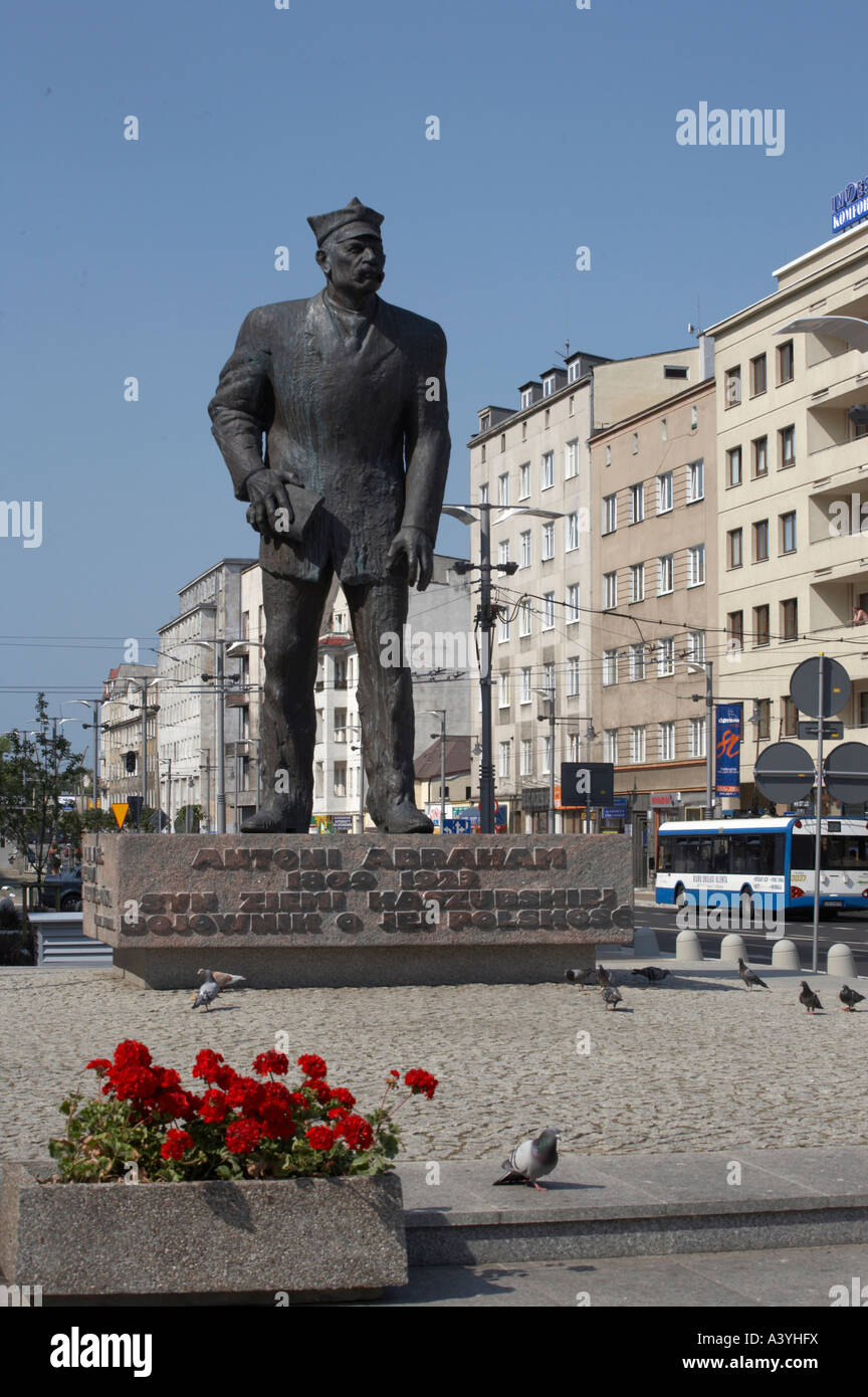 Statue de Antoni Abraham Gdynia Pologne Banque D'Images