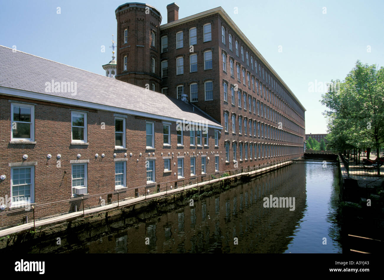 Boott Cotton Mills Lowell Massachusetts Banque D'Images