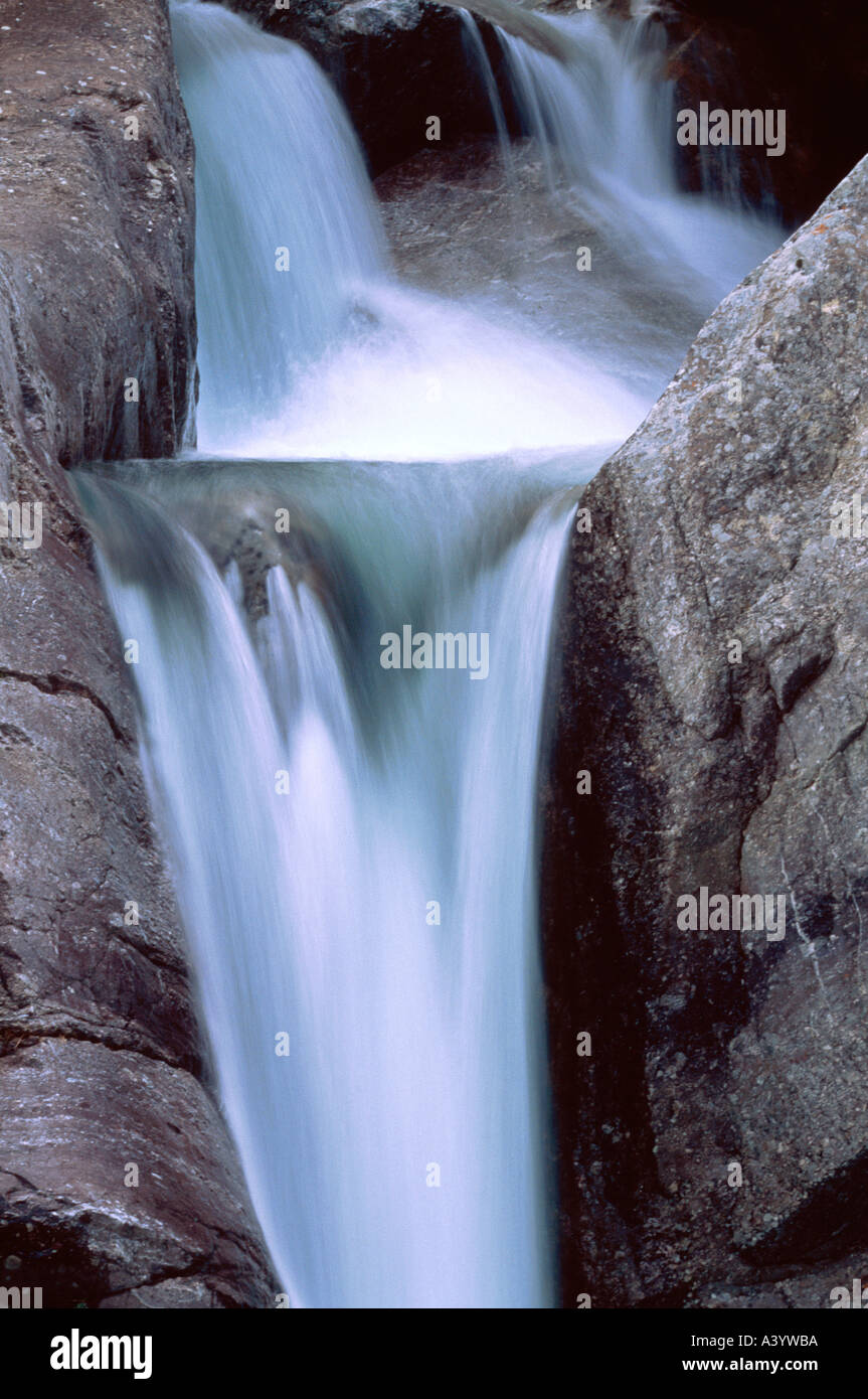 Ray cascades près de Saint Martin Vésubie, Alpes Maritimes France Banque D'Images