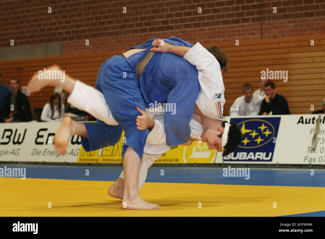 judokas Banque D'Images