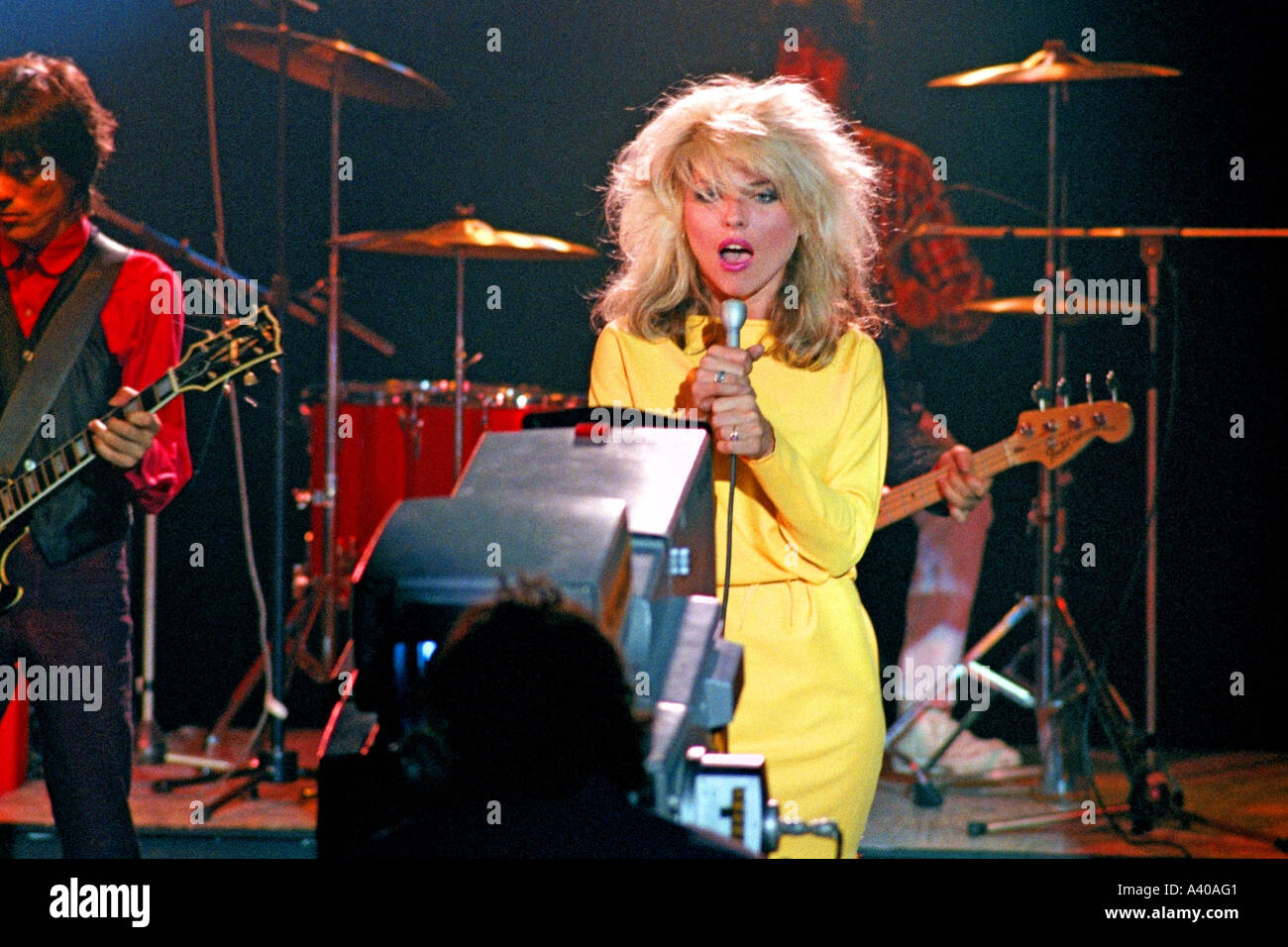 Debbie Harry du groupe Blondie pop effectuant cette photo par0120 Banque D'Images