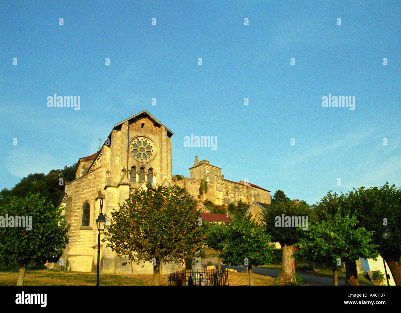 Le château médiéval de Salmaise château / forteresse en Bourgogne