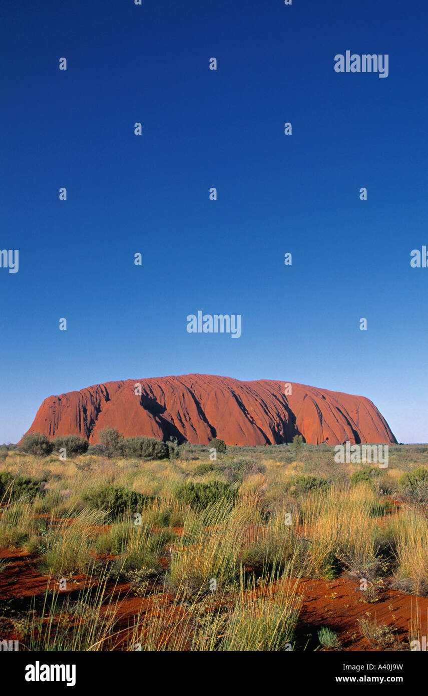 L'Uluru Ayers Rock Australie Territoire du Nord Banque D'Images