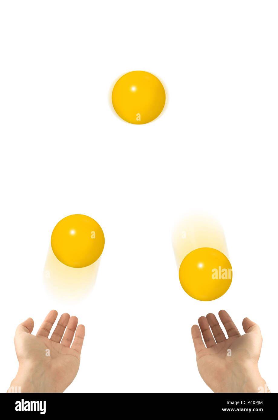 Jongleur Jongleur jonglerie jongliert Banque D'Images