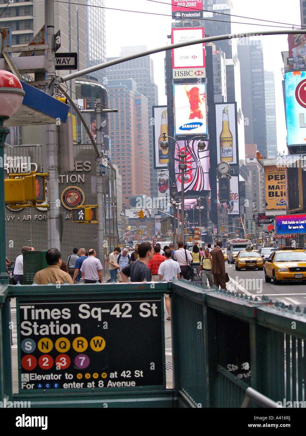 Les banlieusards de Time Square New York Travel Banque D'Images