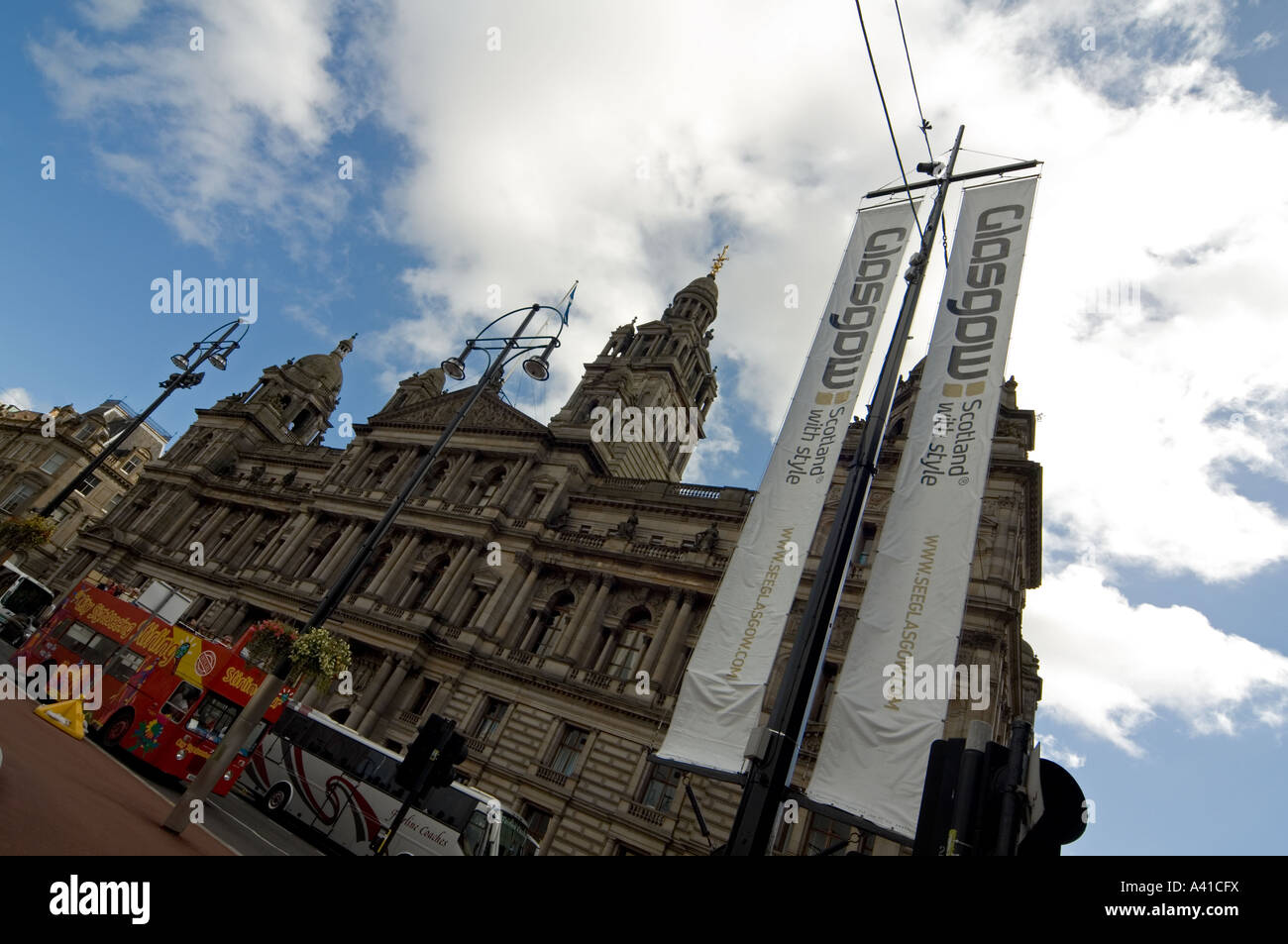 Le Glasgow City Chambers se trouve au cœur de Glasgow Banque D'Images