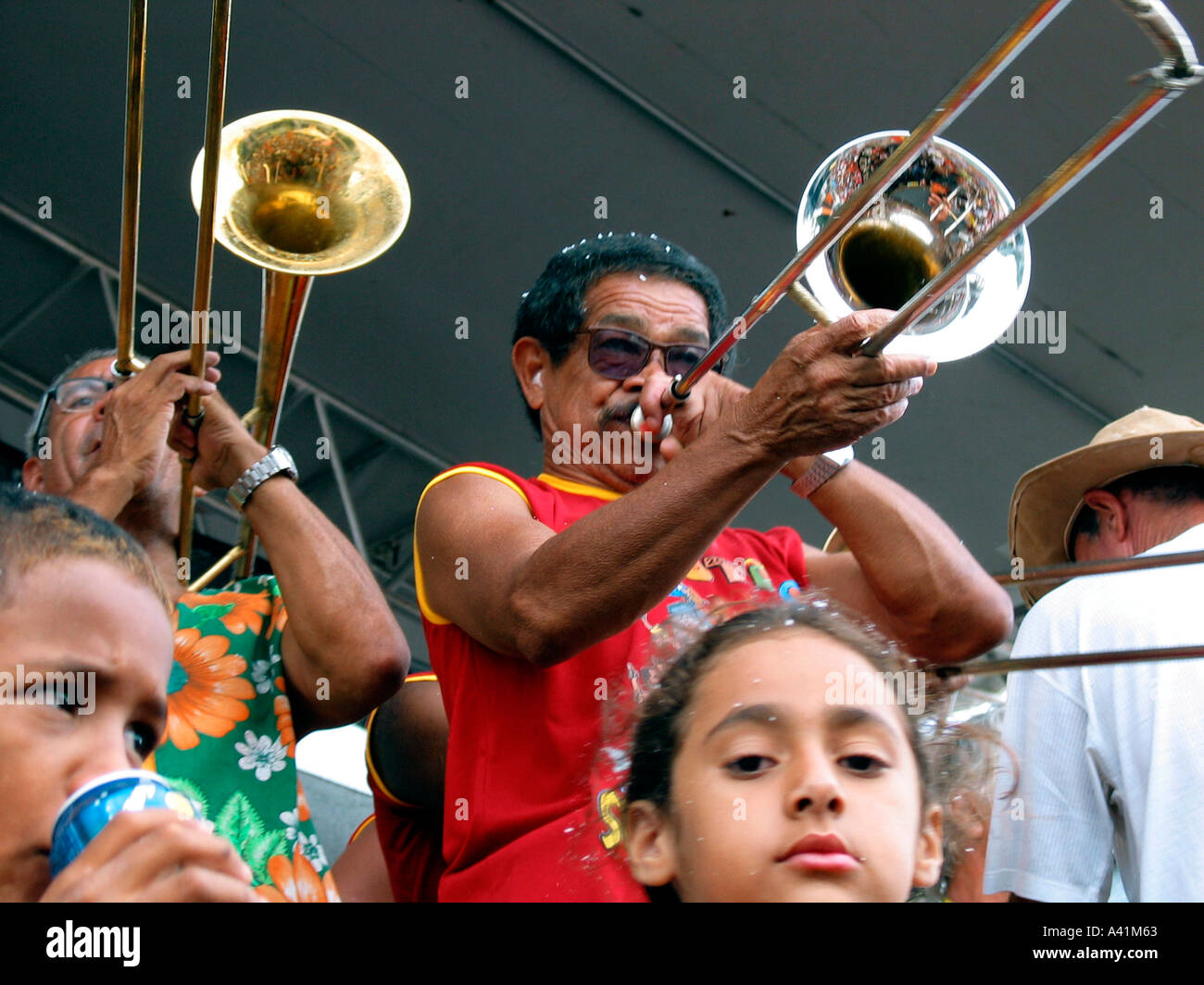Carnival Brass Band à Brasilia Brésil Banque D'Images