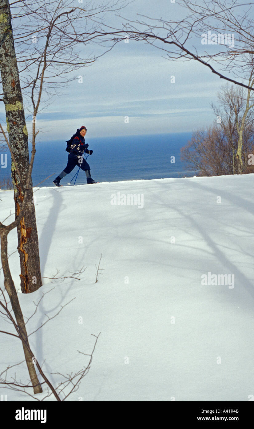 Au-dessus de la rive du lac Supérieur Banque D'Images