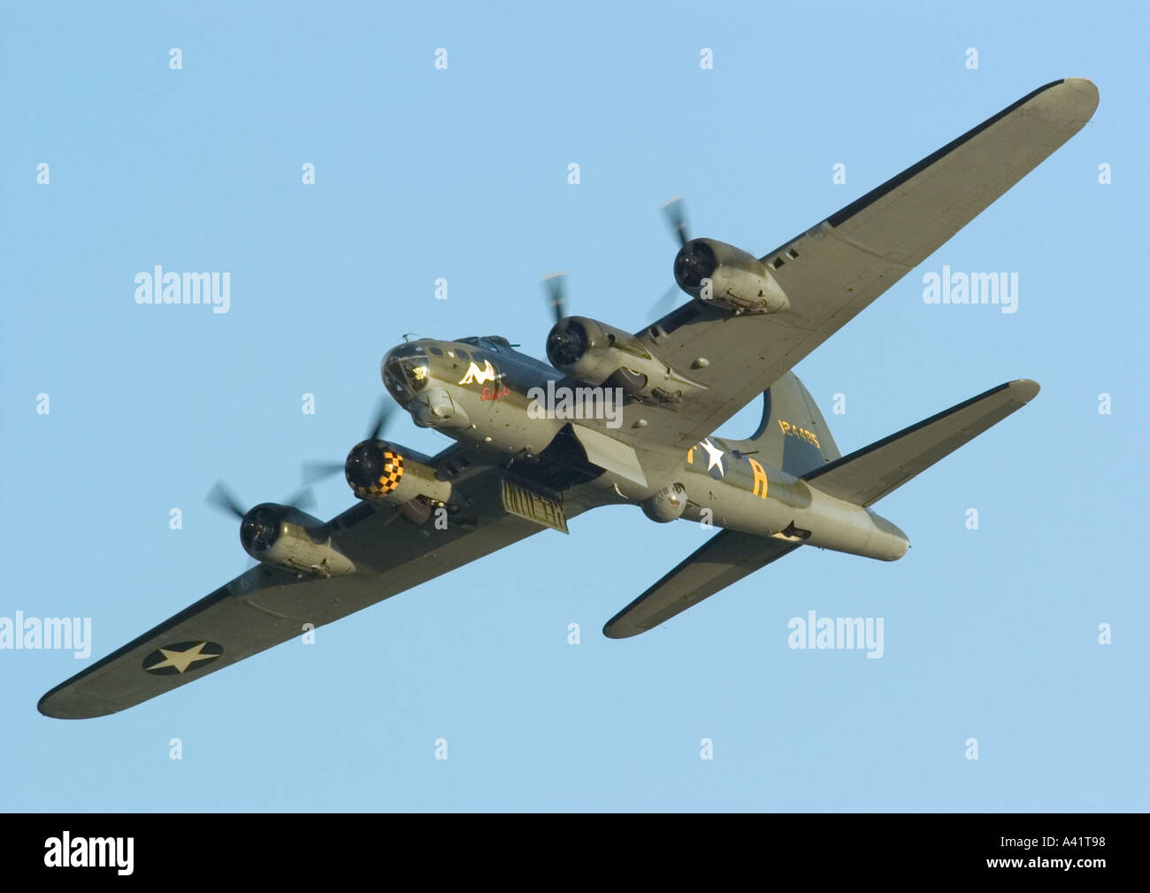 B17 bomber Sally B Banque D'Images