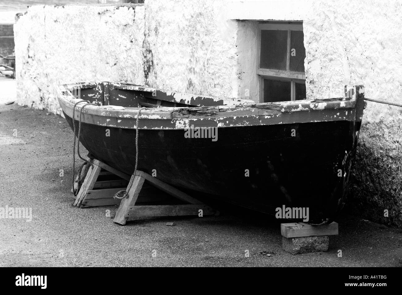 Bateau de pêche, l'île de Valentia, Co Kerry, Ireland Banque D'Images