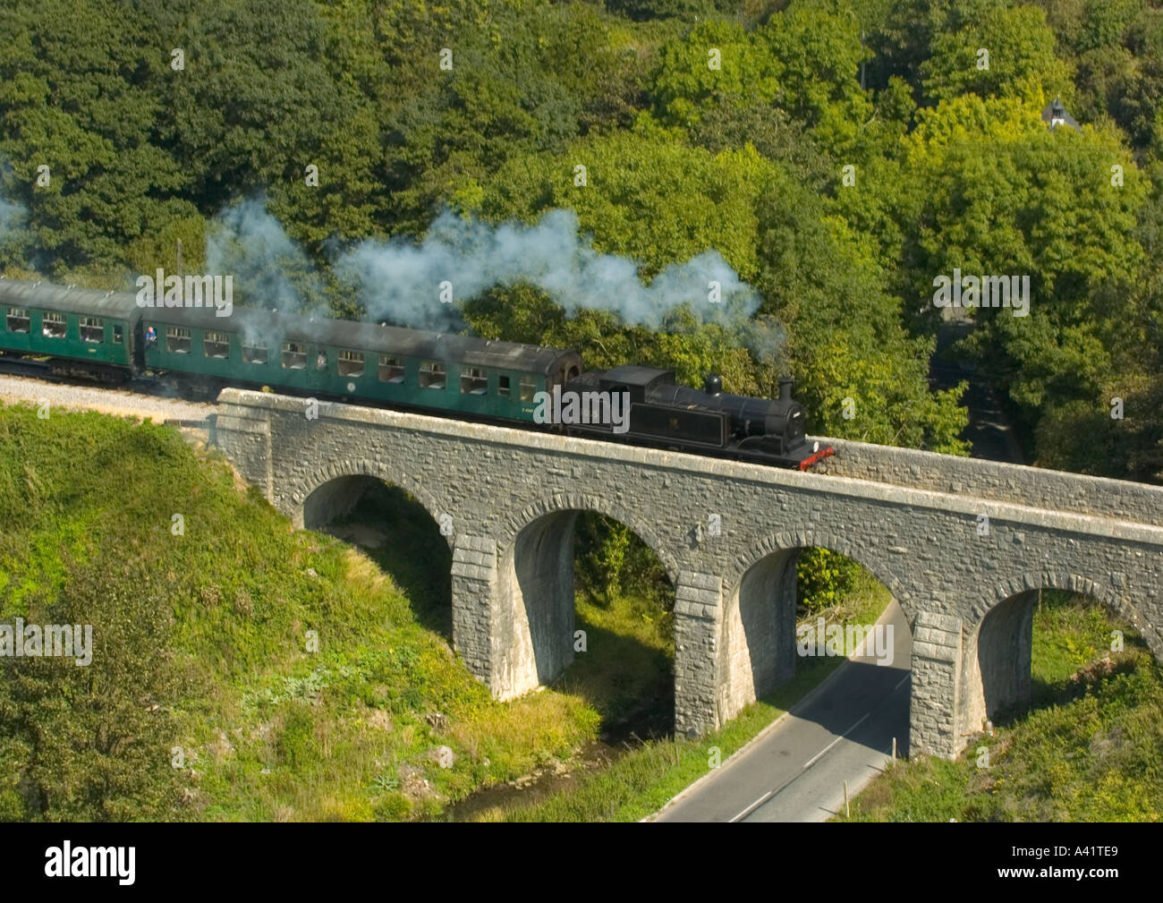 Le chemin de fer à vapeur de Swanage Banque D'Images