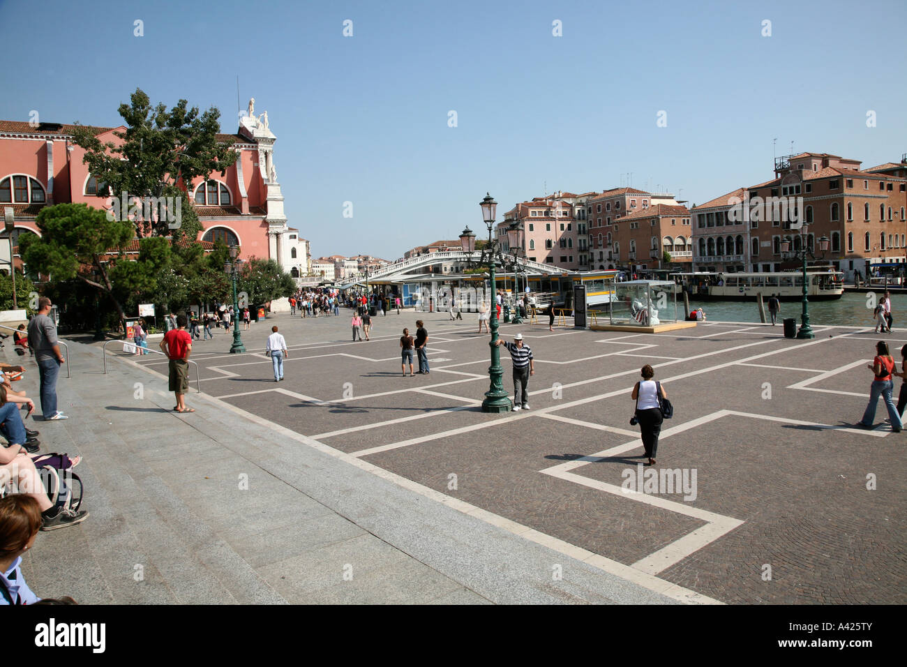 Italie Venise près de la gare de chemin de Banque D'Images