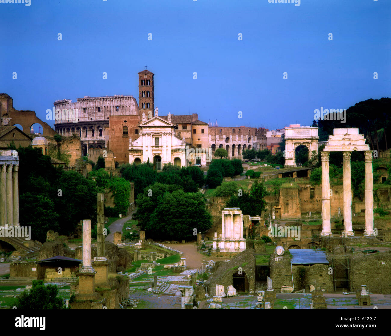 Forum Romanum Rome Banque D'Images