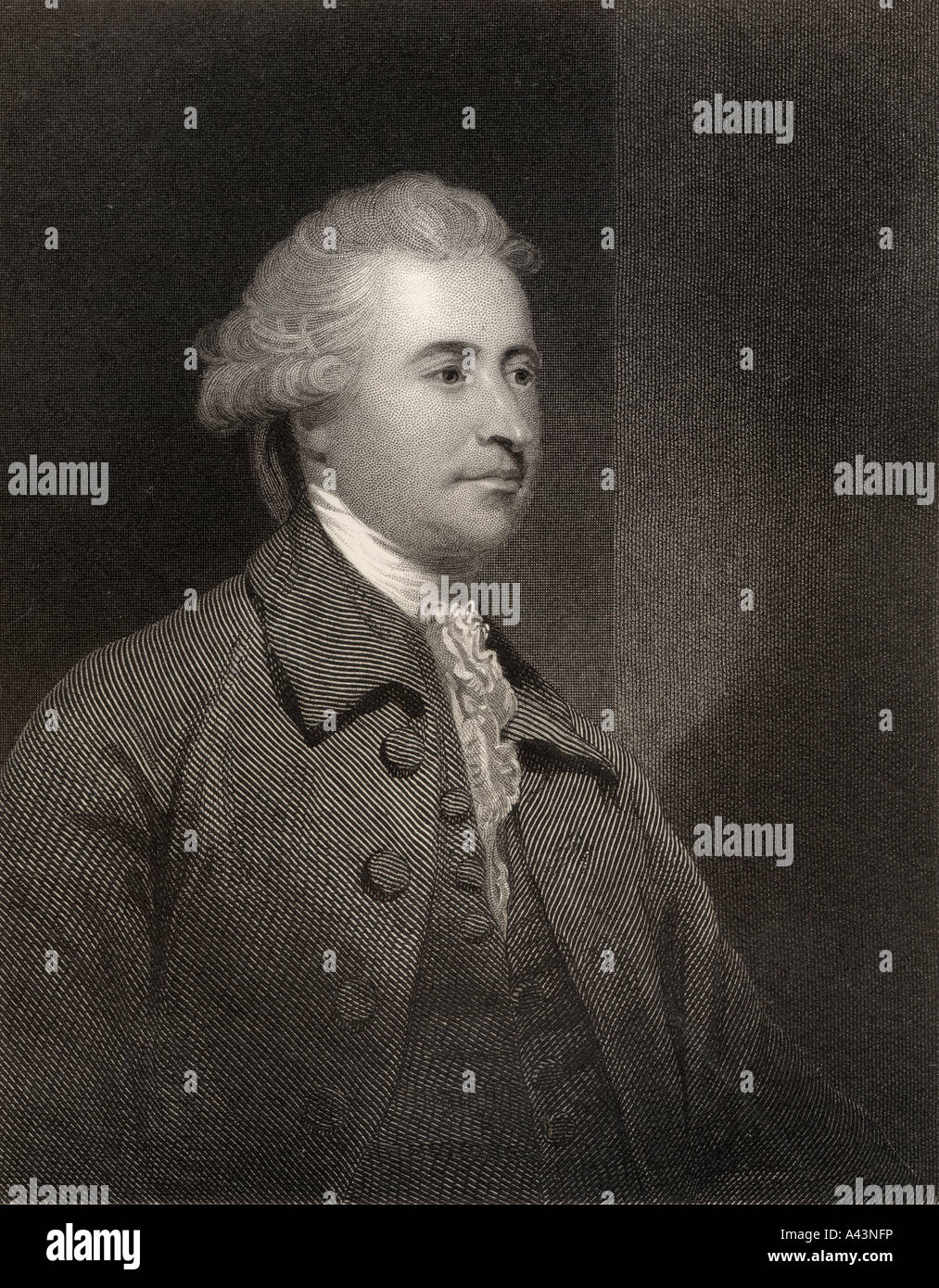 Edmund Burke, 1729-1797. Homme d'État anglo-irlandais, orateur parlementaire et penseur politique. Banque D'Images