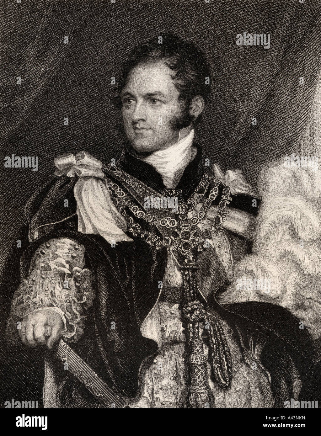 Léopold Georges Chretien Frédéric de Saxe Coburg, 1790 - 1865. Léopold I de Belgique, 1831 à 1865. Oncle de la Reine Victoria. Banque D'Images
