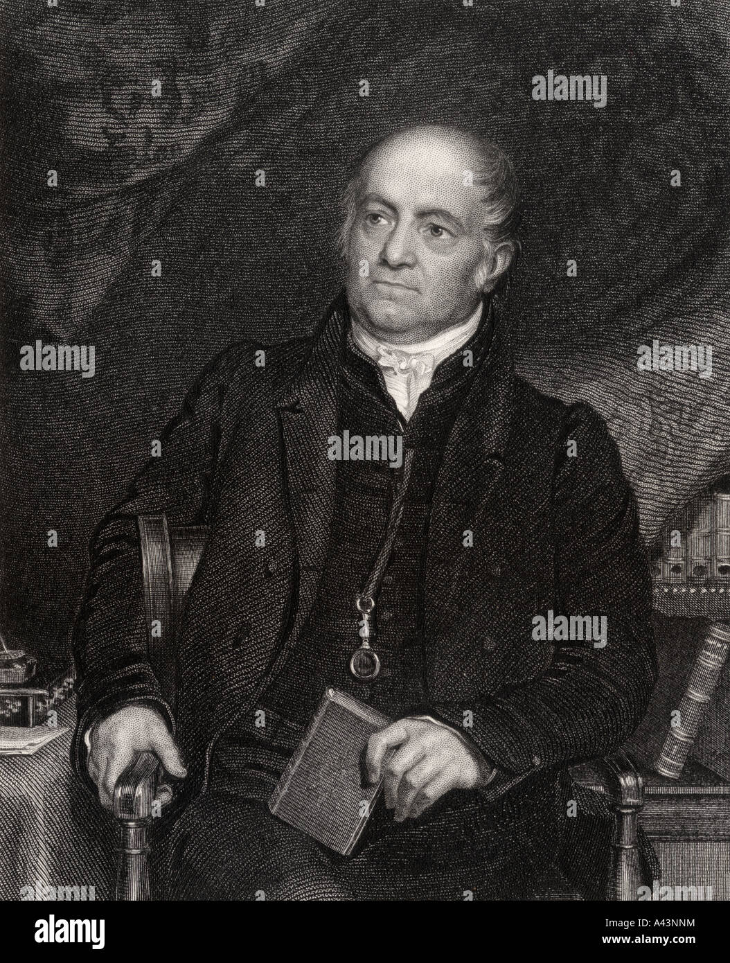 Olinthus Gilbert Gregory, 1774 - 1841. Mathématicien, auteur et éditeur anglais. Banque D'Images