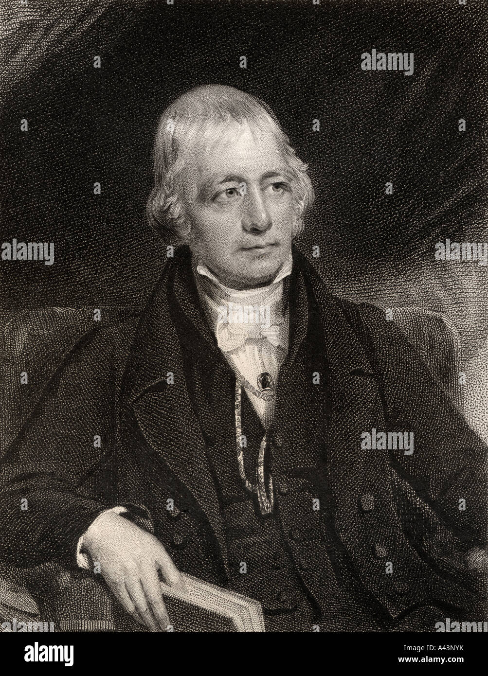 Sir Walter Scott, 1771 - 1832. Romancier historique écossais, poète, dramaturge et historien. Banque D'Images