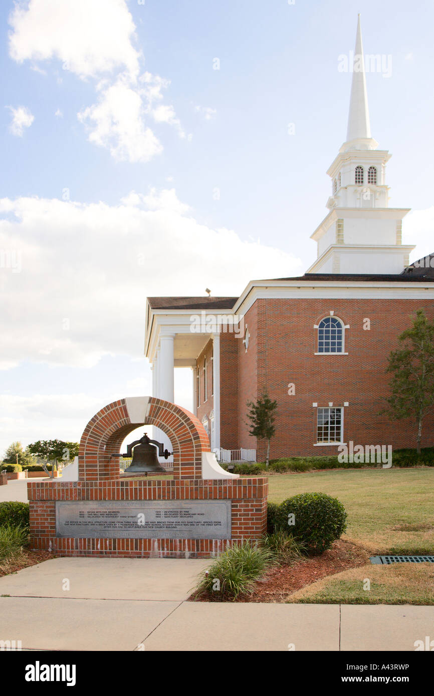 Première église baptiste d'Ocala en Floride Banque D'Images
