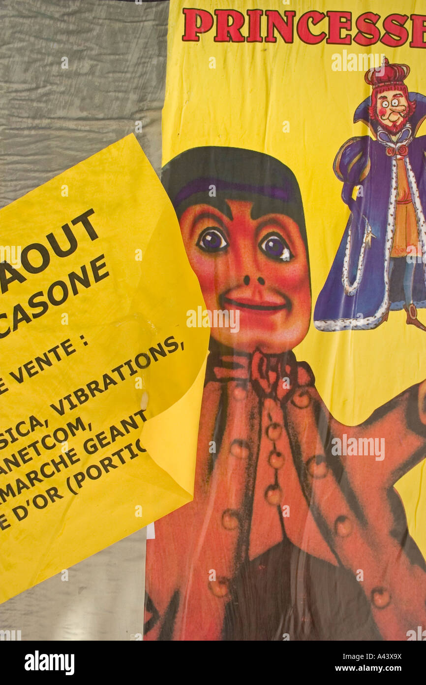 Affiches lumineuses Banque D'Images