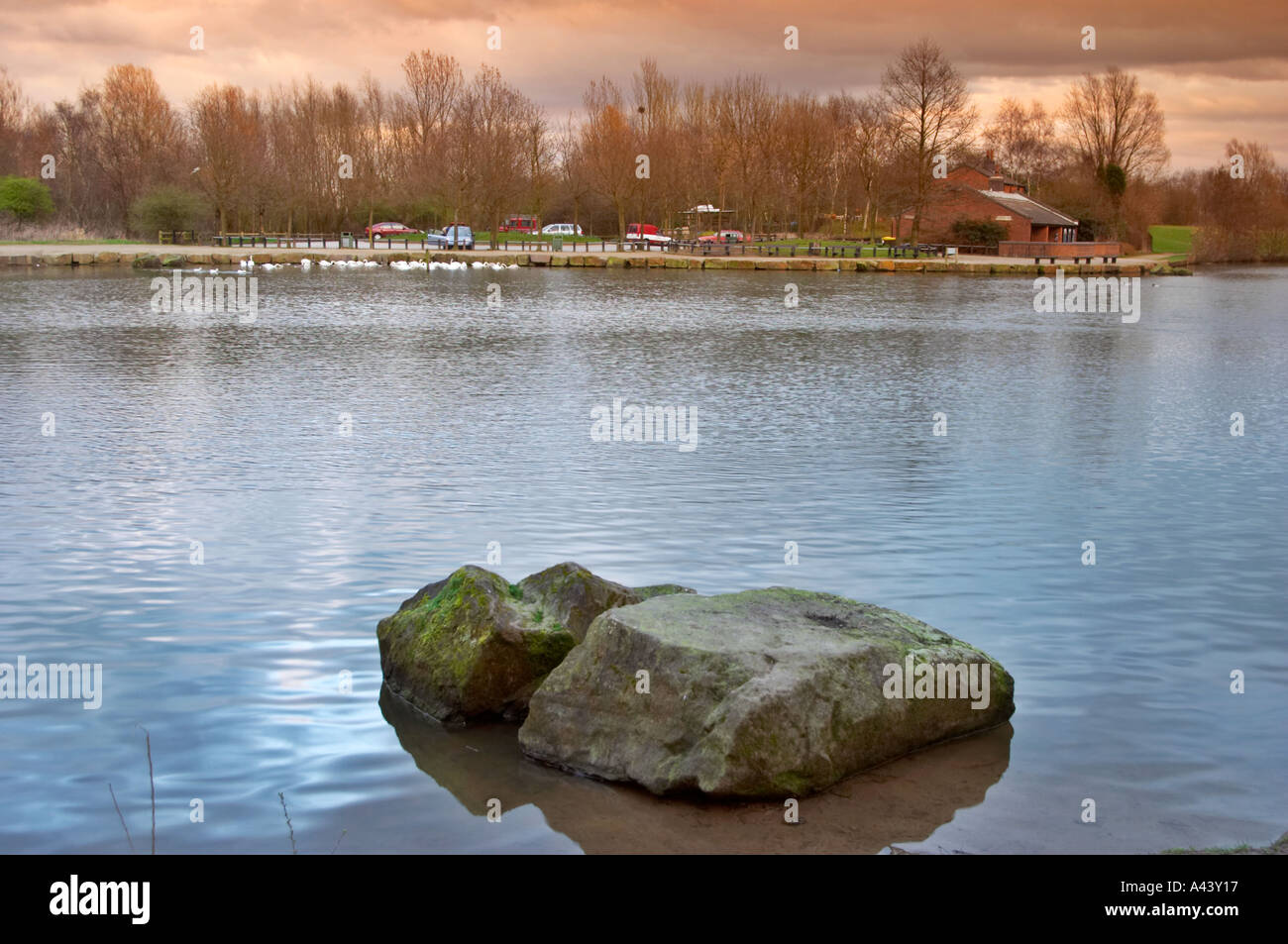 Trois Sœurs Recreation Area est de Ashton dans Makerfield Wigan précédemment le Hall Colliery Garswood Banque D'Images