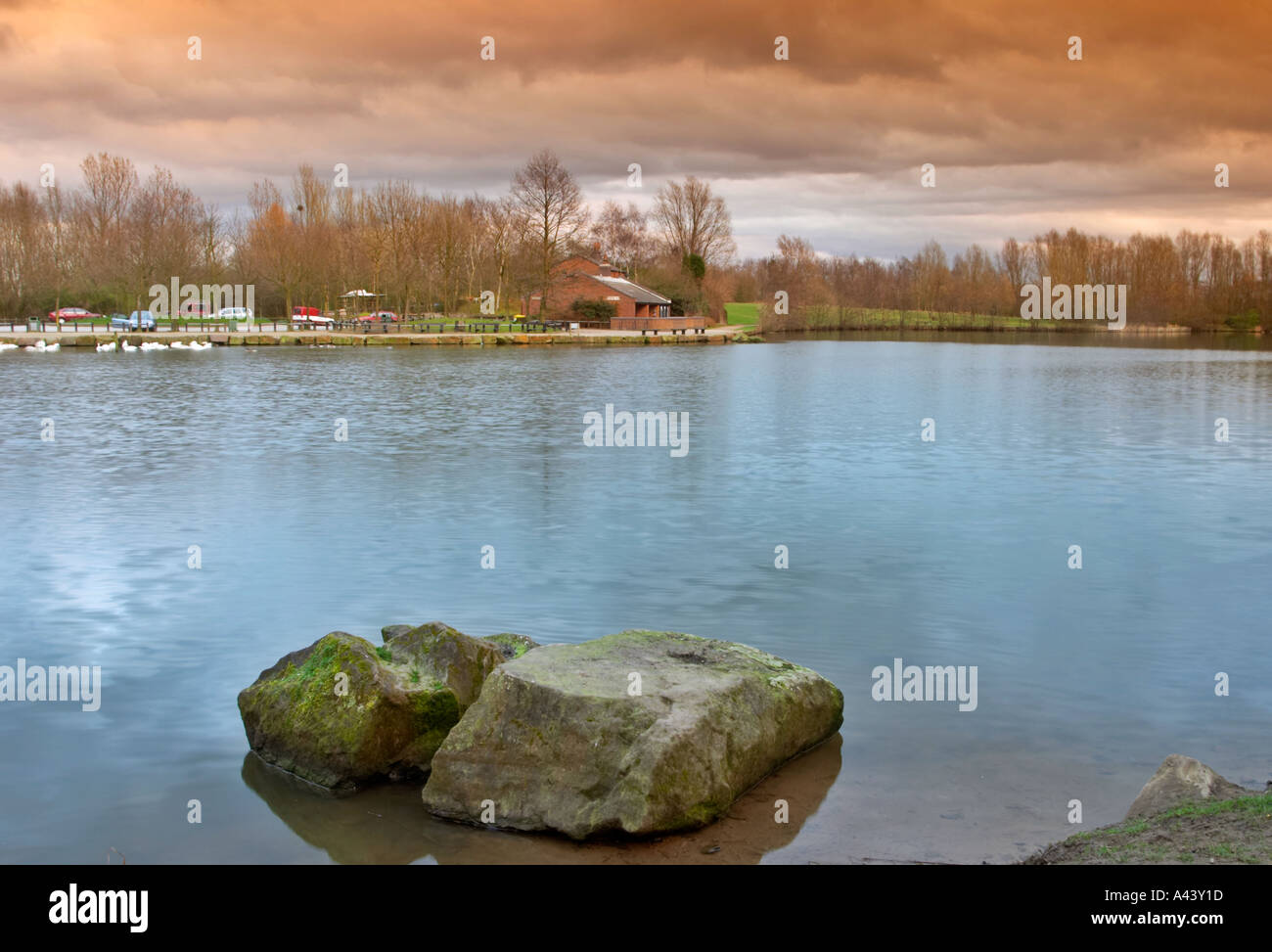 Trois Sœurs Recreation Area est de Ashton dans Makerfield Wigan précédemment le Hall Colliery Garswood Banque D'Images