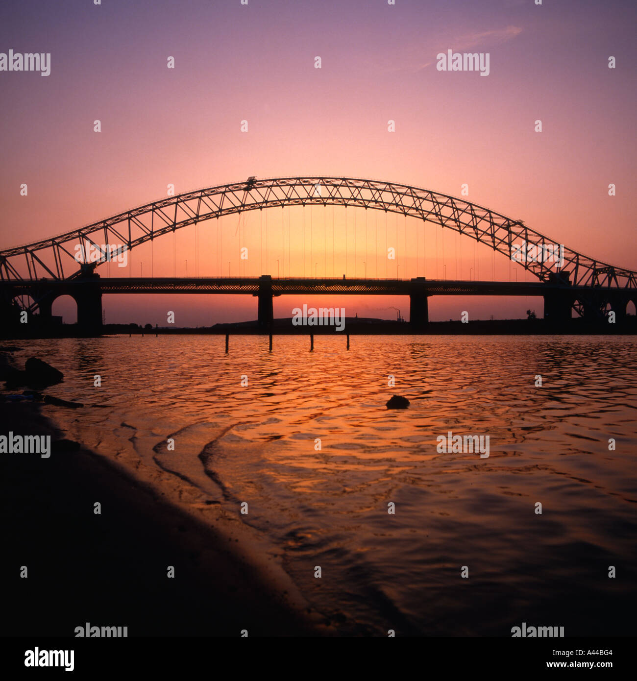 Runcorn Runcorn Cheshire Angleterre Pont Banque D'Images