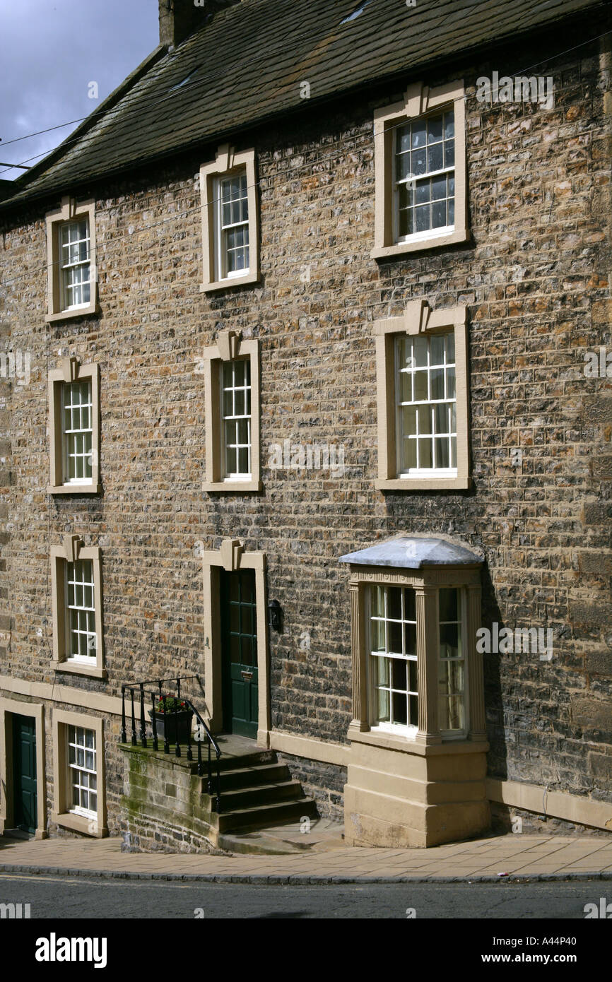 Maison de la rue géorgienne Bargate Richmond North Yorkshire Banque D'Images