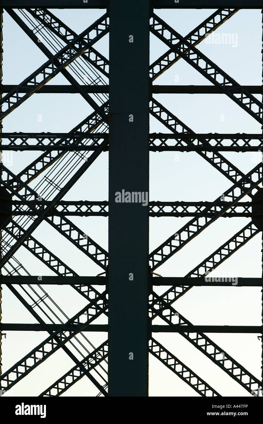 Close up et silhouette de l'Finnieston Crane, Glasgow, Ecosse Banque D'Images