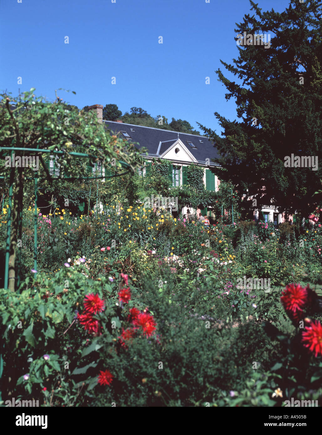 Maison et jardin de Monet à Giverny Banque D'Images