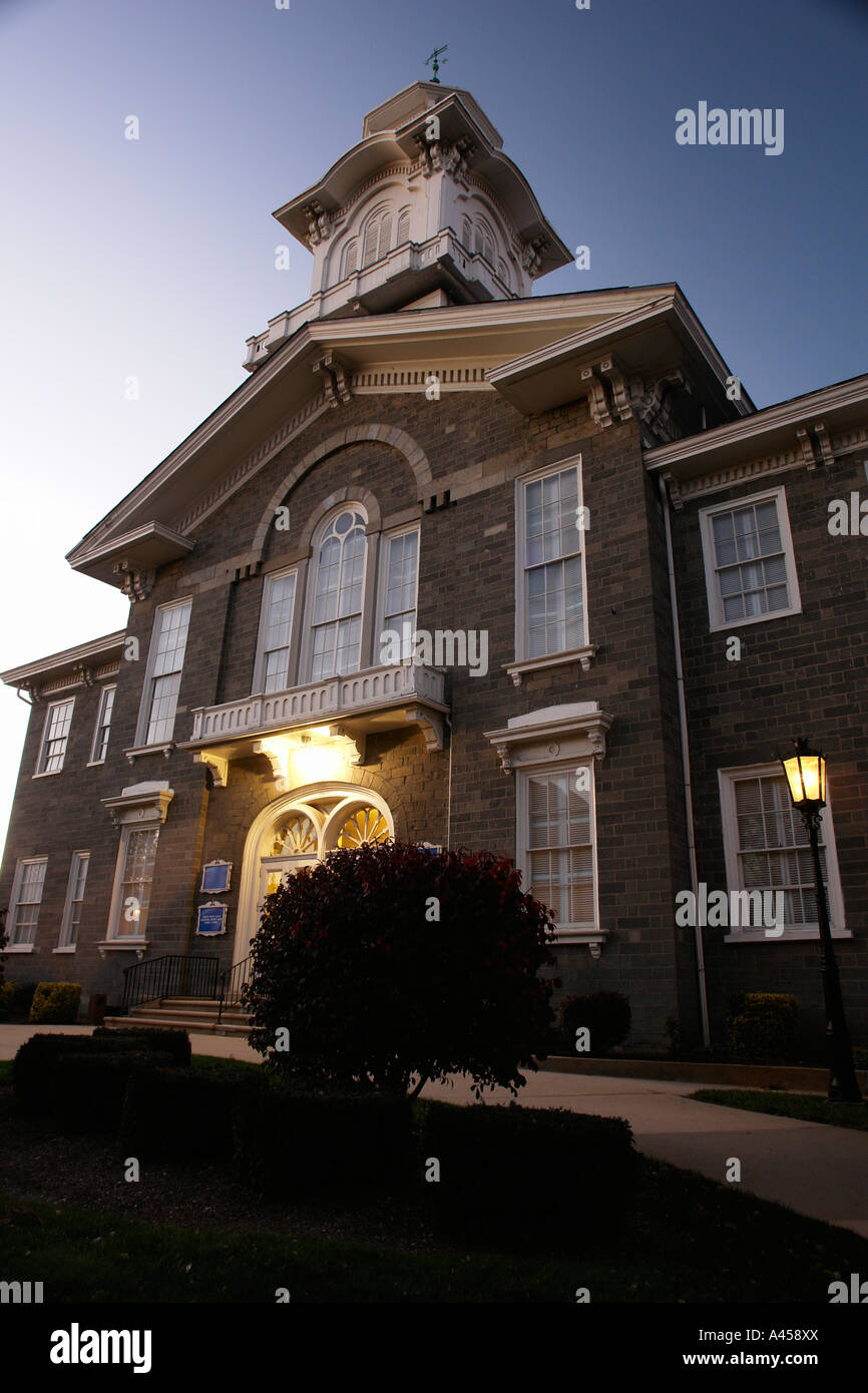 AJD53339, Allentown, PA, Pennsylvanie, Lehigh County Courthouse, soir Banque D'Images