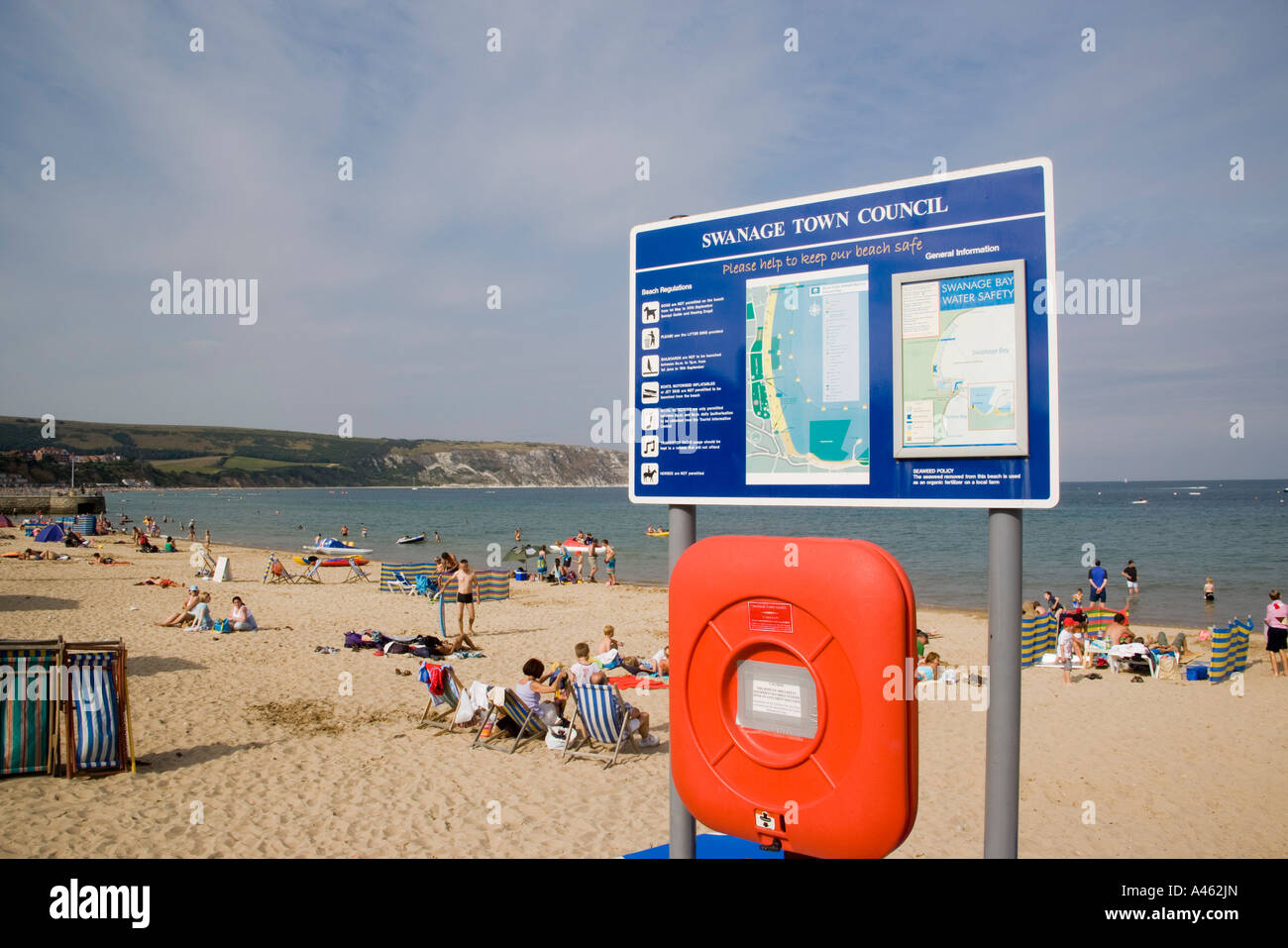 La baie de Swanage Dorset ANGLETERRE Banque D'Images