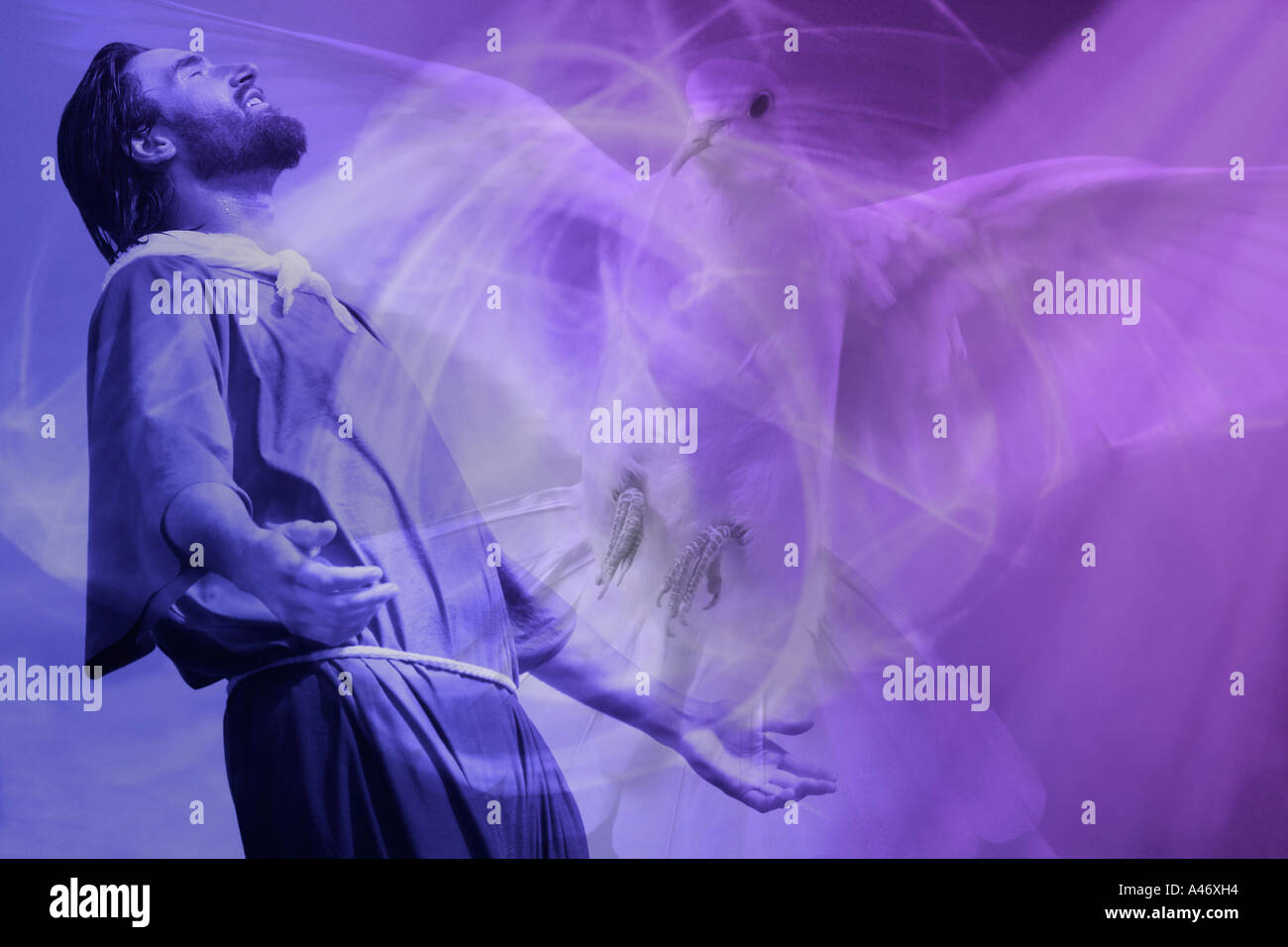 Baptism of the holy spirit Banque de photographies et d’images à haute