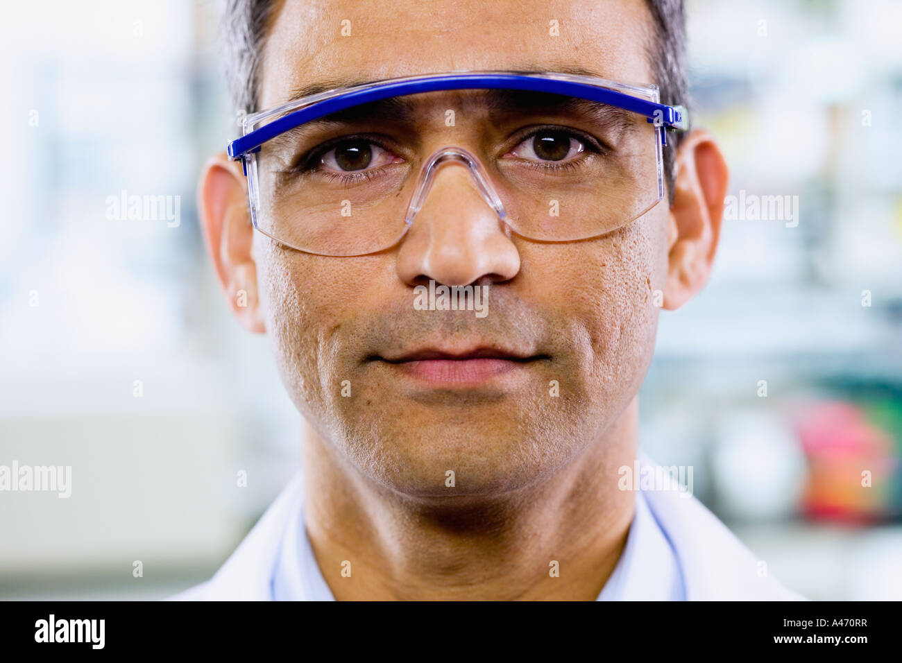 Close up of Indian homme avec des lunettes Banque D'Images
