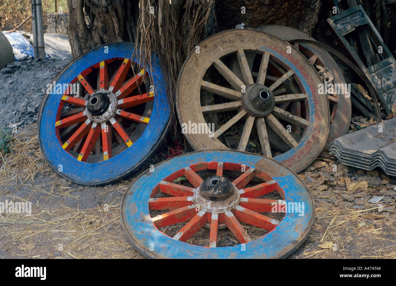 Quatre-roues en charrette, Shinhgad Road Pune. Banque D'Images