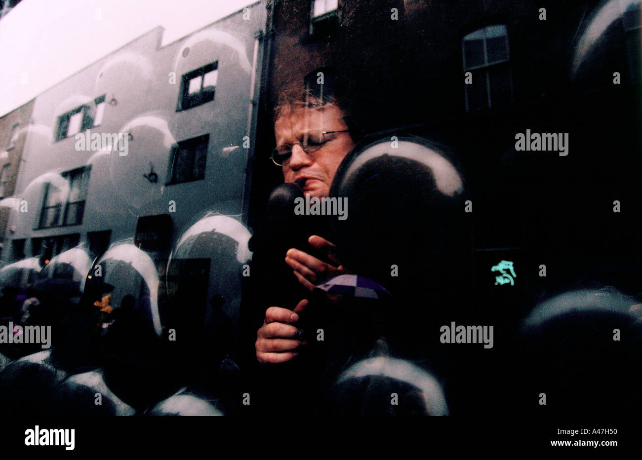 Installation d'art performance de Dublin Temple bar gallery 1999 Banque D'Images