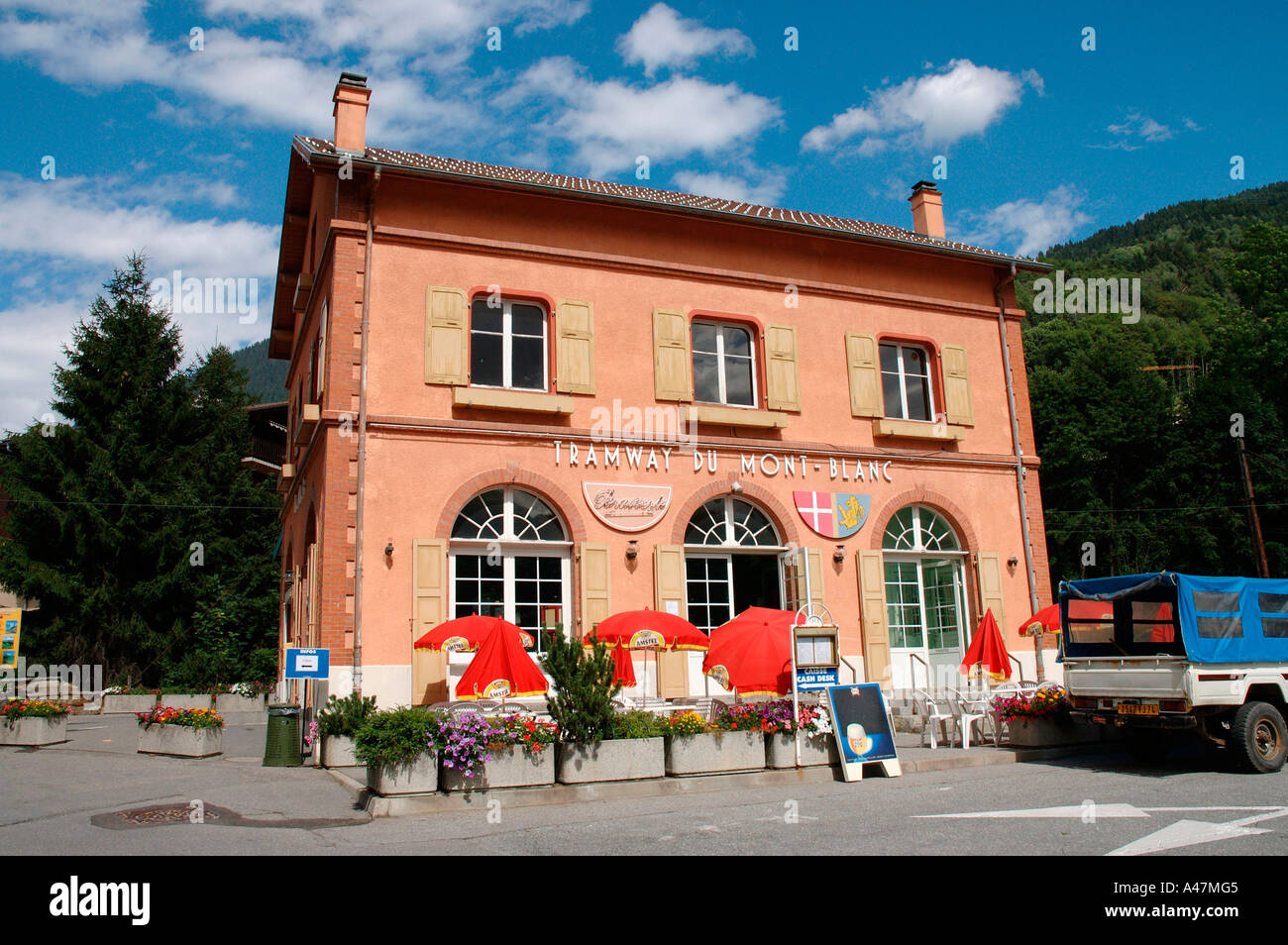 Gare de Saint-Gervais-les-Bains Banque D'Images