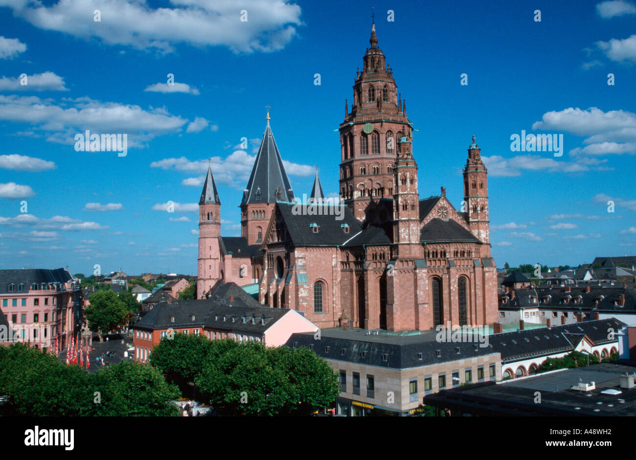 / La Cathédrale de Mayence Banque D'Images