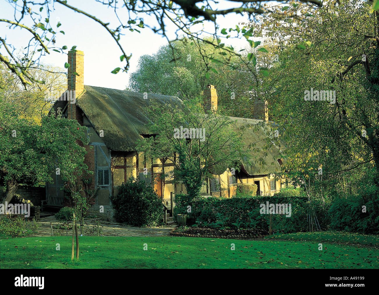 Anne Hathaways Cottage Shottery Stratford Upon Avon Banque D'Images