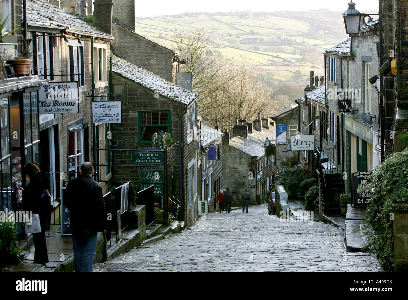 Haworth, village de Bronte Banque D'Images